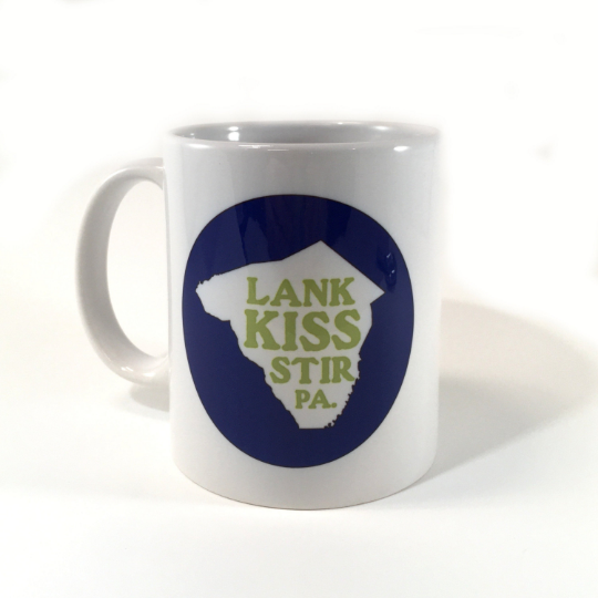 Lucky Mfg. Co. - Wholesale Coffee Mug - Lank Kiss Stir Logo 11oz Mug - Lancaster, PA0