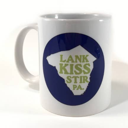 Lucky Mfg. Co. - Wholesale Coffee Mug - Lank Kiss Stir Logo 11oz Mug - Lancaster, PA0