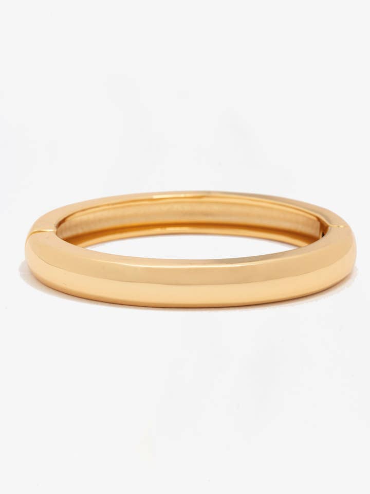 Kin Gold Plain Bangle for wholesale by Uchi & Soto