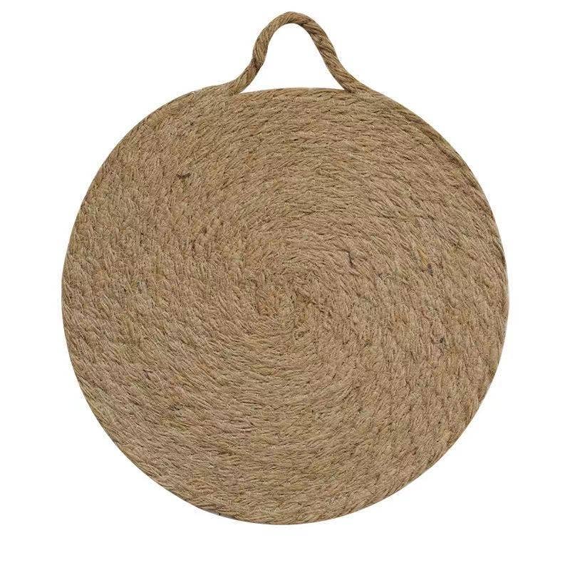 Fodory - Wholesale Trivet - Round Woven Natural Trivets with Handle2