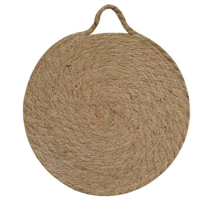 Fodory - Wholesale Trivet - Round Woven Natural Trivets with Handle2