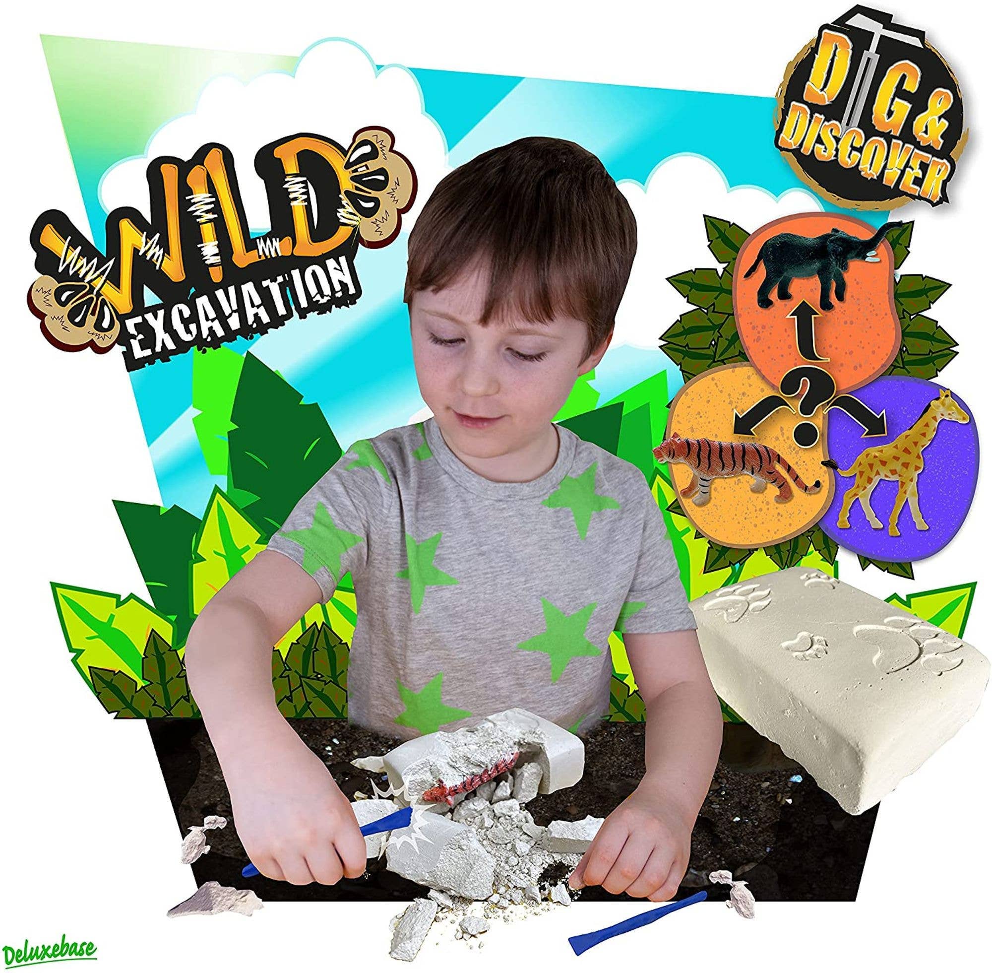 Deluxebase – wholesale Toy set – Kids – Dig & Discover - Wild Excavation Kit1
