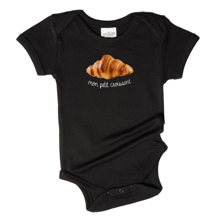 Spunky Stork - Wholesale Screen Printed T-Shirt - Kids - Mon Petit Croissant Organic Cotton French Baby Toddler Shirt2