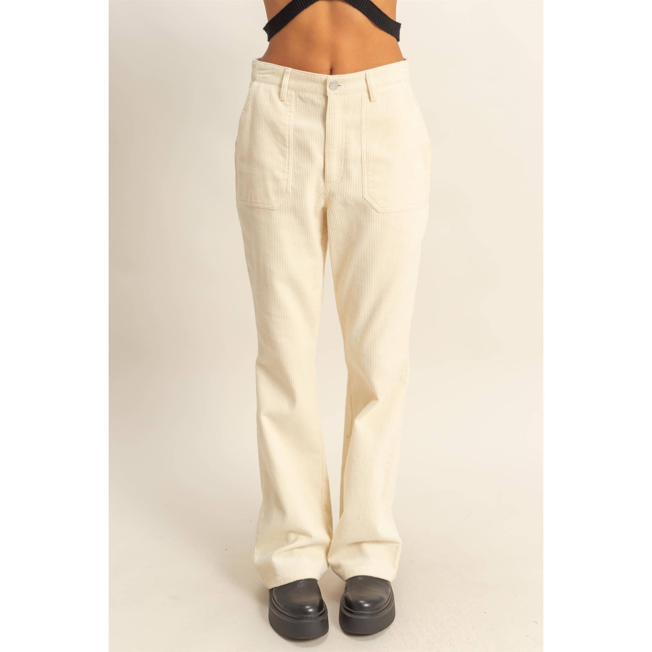 Double Zero - Wholesale Pants - Women's - Corduroy Flare Pants13