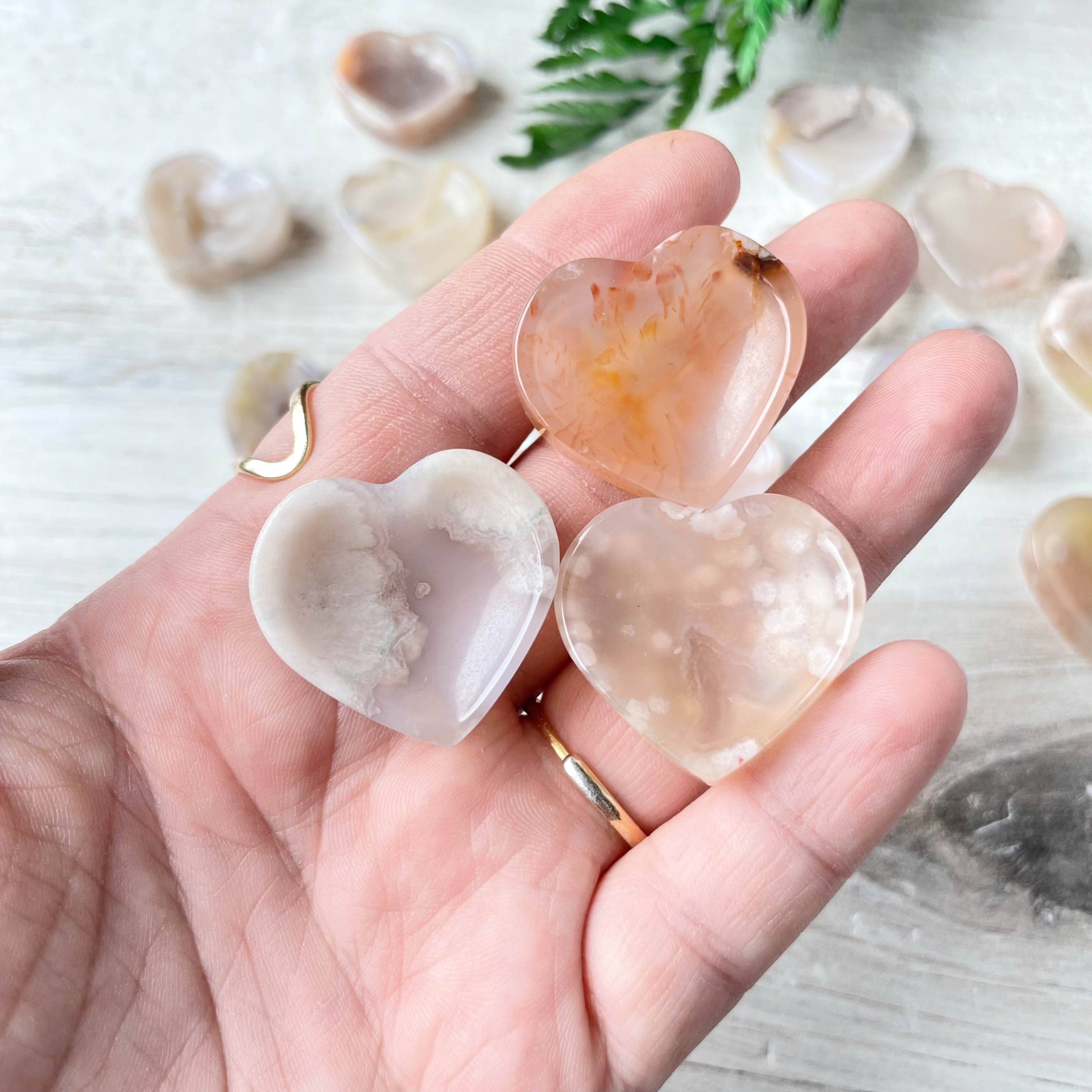 Ewelina Pas Jewelry - Venta al por mayor Bandejas/platos/boles decorativos - Mini cuenco de ágata floral en forma de corazón1