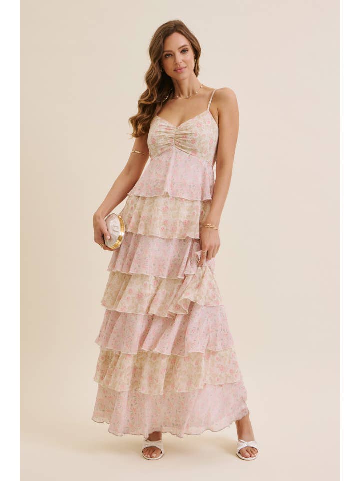 in february - Wholesale Dress - Women's - DEFINITION OF SEASONLESS FEMINITY FLORAL TIERED MAXI DRESS15