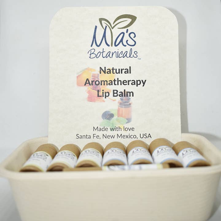All Natural Aromatherapy Lip Balm - Variety Pack - Vegan for wholesale by Mia's Botanicals Aromatherapy