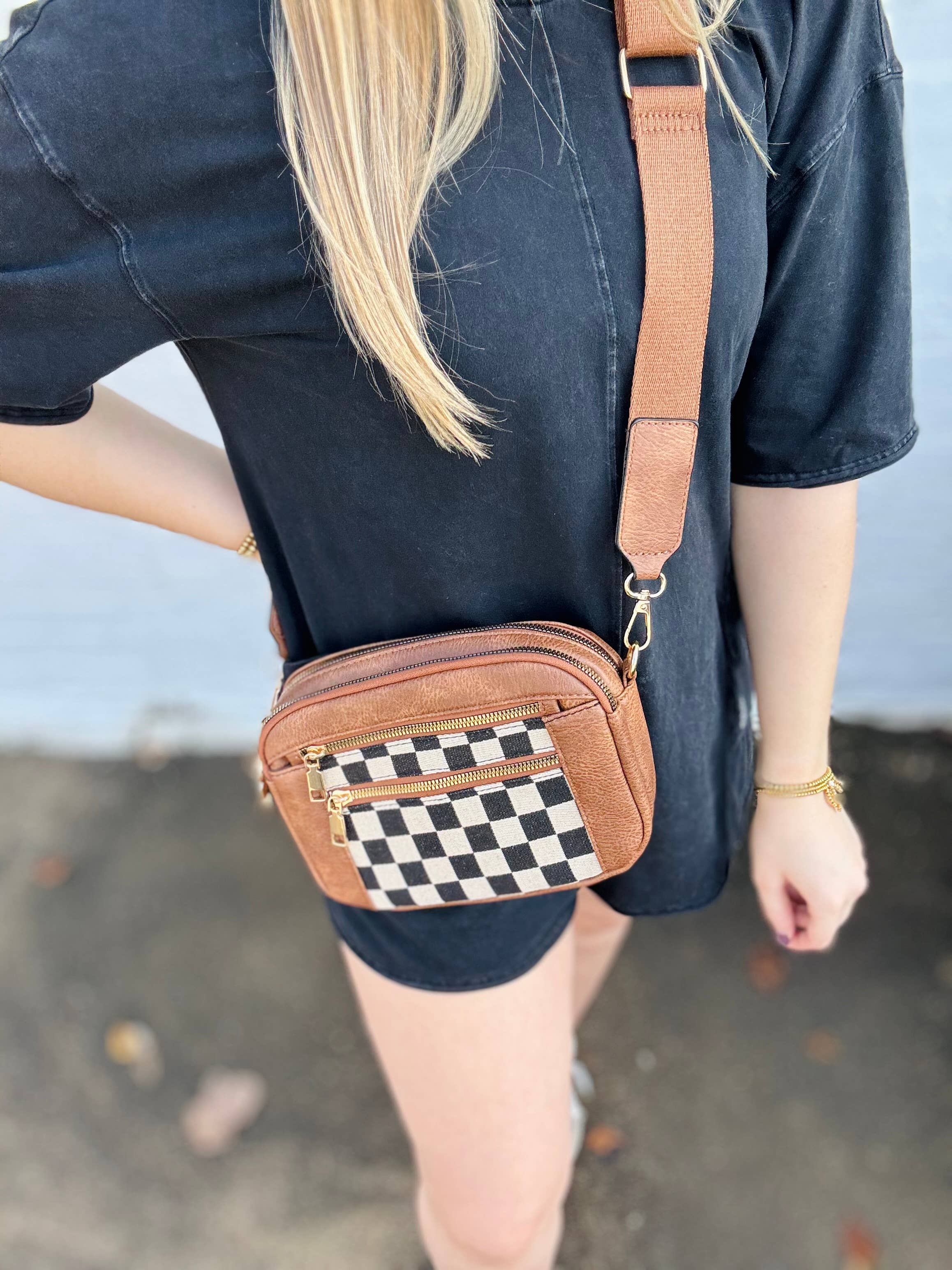 Kaydee Lynn LLC - Wholesale Crossbody Bag - Women's - Checkmate Crossbody2