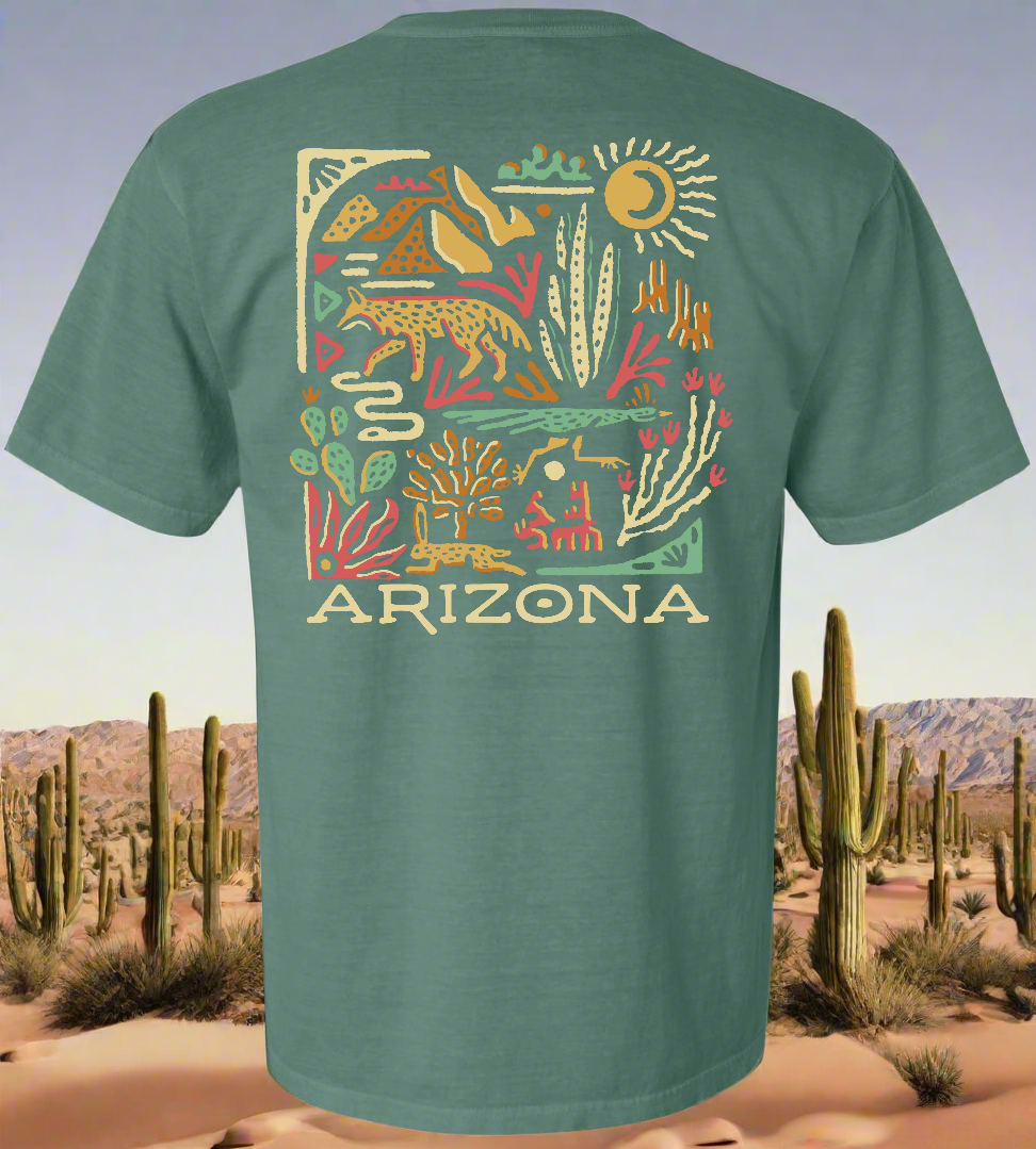 EARTHWILD - Wholesale Screen Printed T-Shirt - Unisex - Arizona Wild Since 1912 Nature Tee2