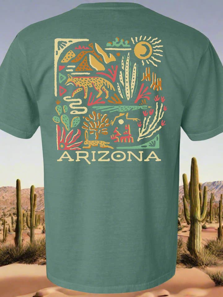 EARTHWILD - Wholesale Screen Printed T-Shirt - Unisex - Arizona Wild Since 1912 Nature Tee2