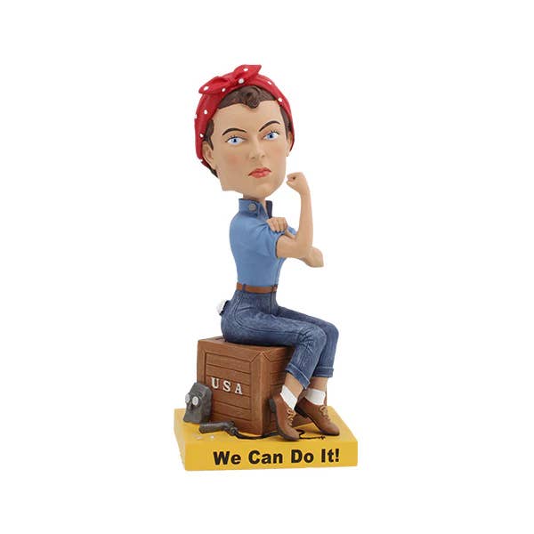 Royal Bobbles - Wholesale Decorative Figurine - Royal Bobbles Rosie the Riveter Collectible Bobblehead