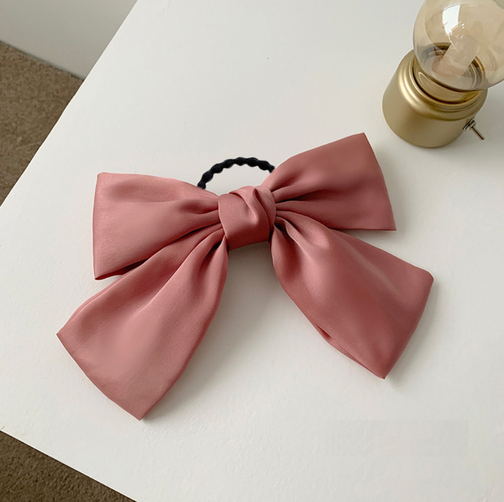 XO Fashion - Wholesale Hair Tie - HT1203 French Retro Oversized Bow Princess Style Hair Tie2