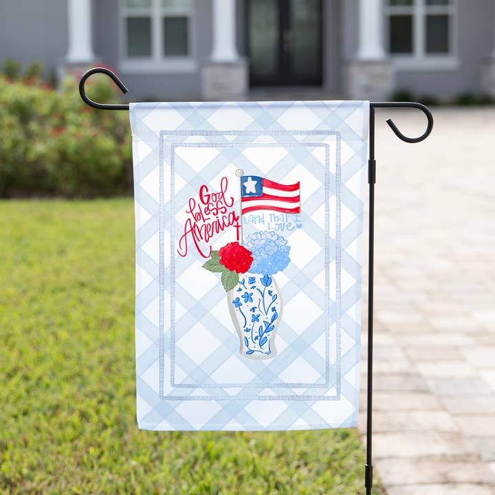 The Navy Knot - Wholesale Flag - Patriotic Floral Garden Flag0