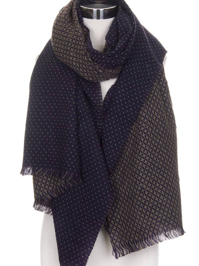 Polka Dot Oblong Scarf for wholesale by Hana