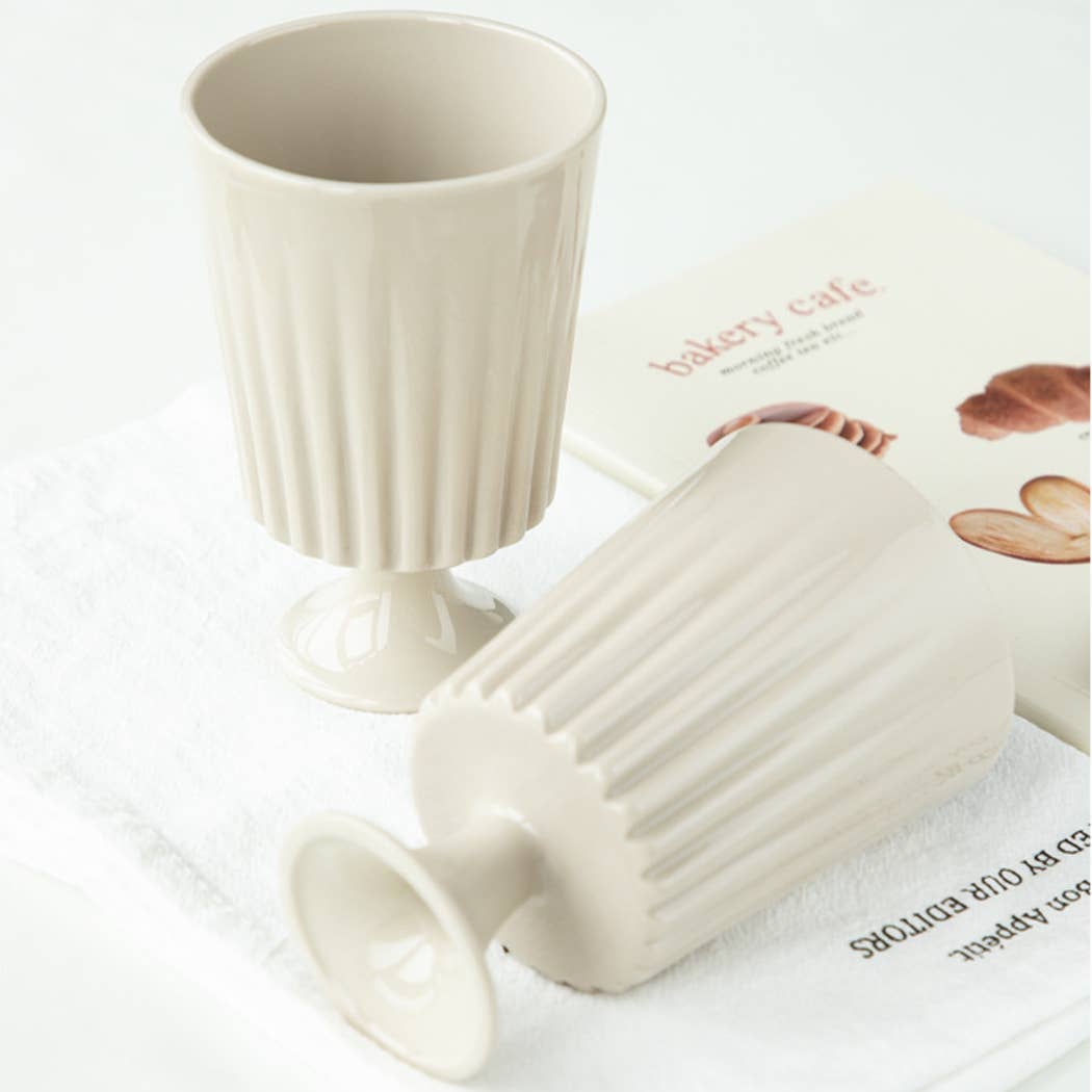 Ailly's garden – wholesale Bowl – Ceramic Corrugated Design Sundae Dessert Cup Ice Cream Bowls11