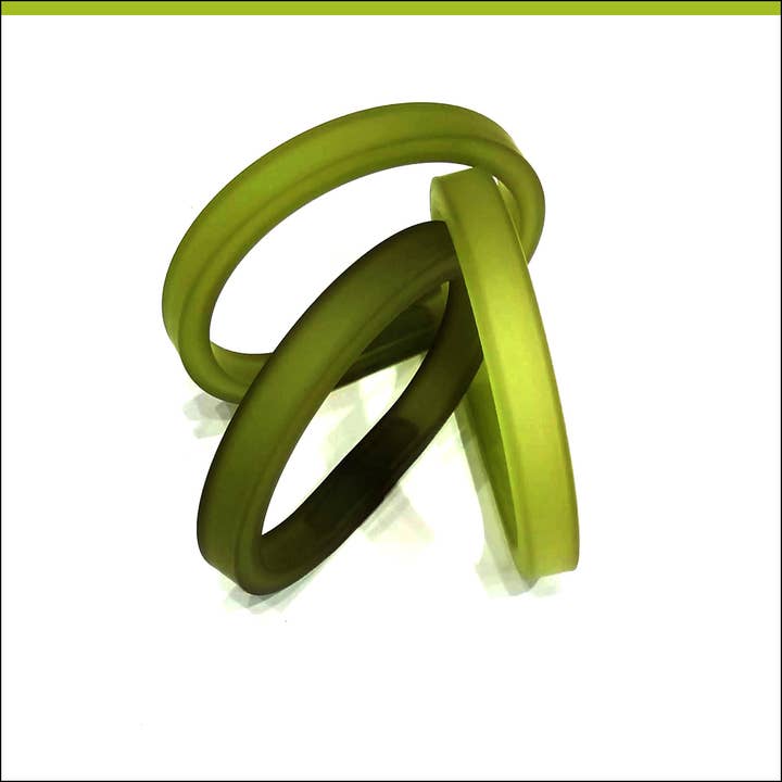 ALEX+SVET - Wholesale Bangle Bracelet - DRIM TRIO set of 3 hand-tinted rubber bracelets ESSENTIALS