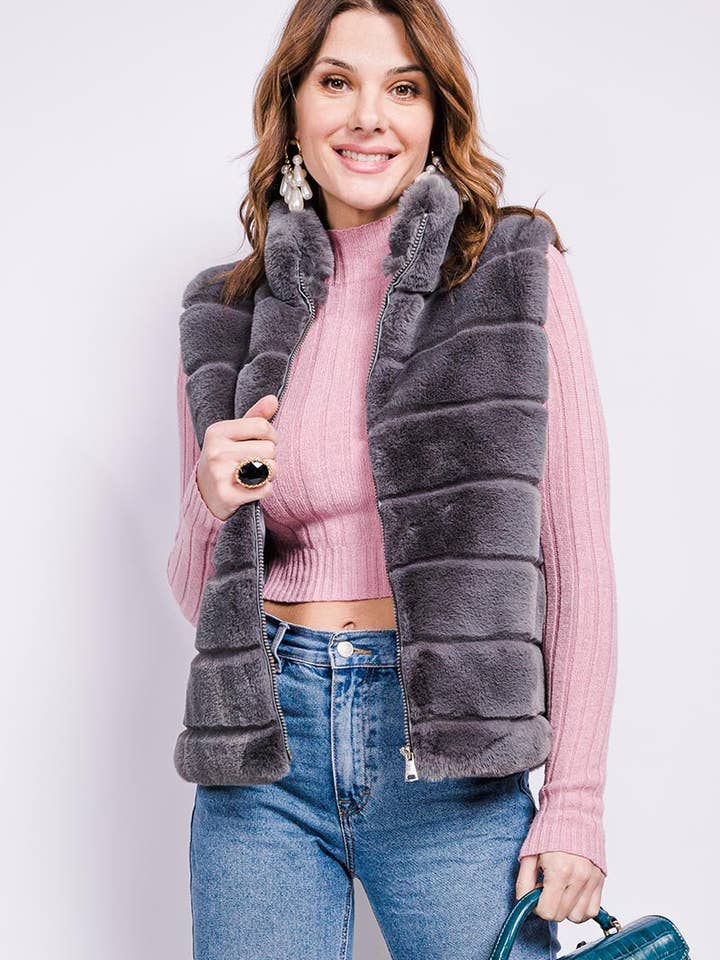 LIL' MOON - Wholesale Outerwear Vest - Women's - Vest #25511726