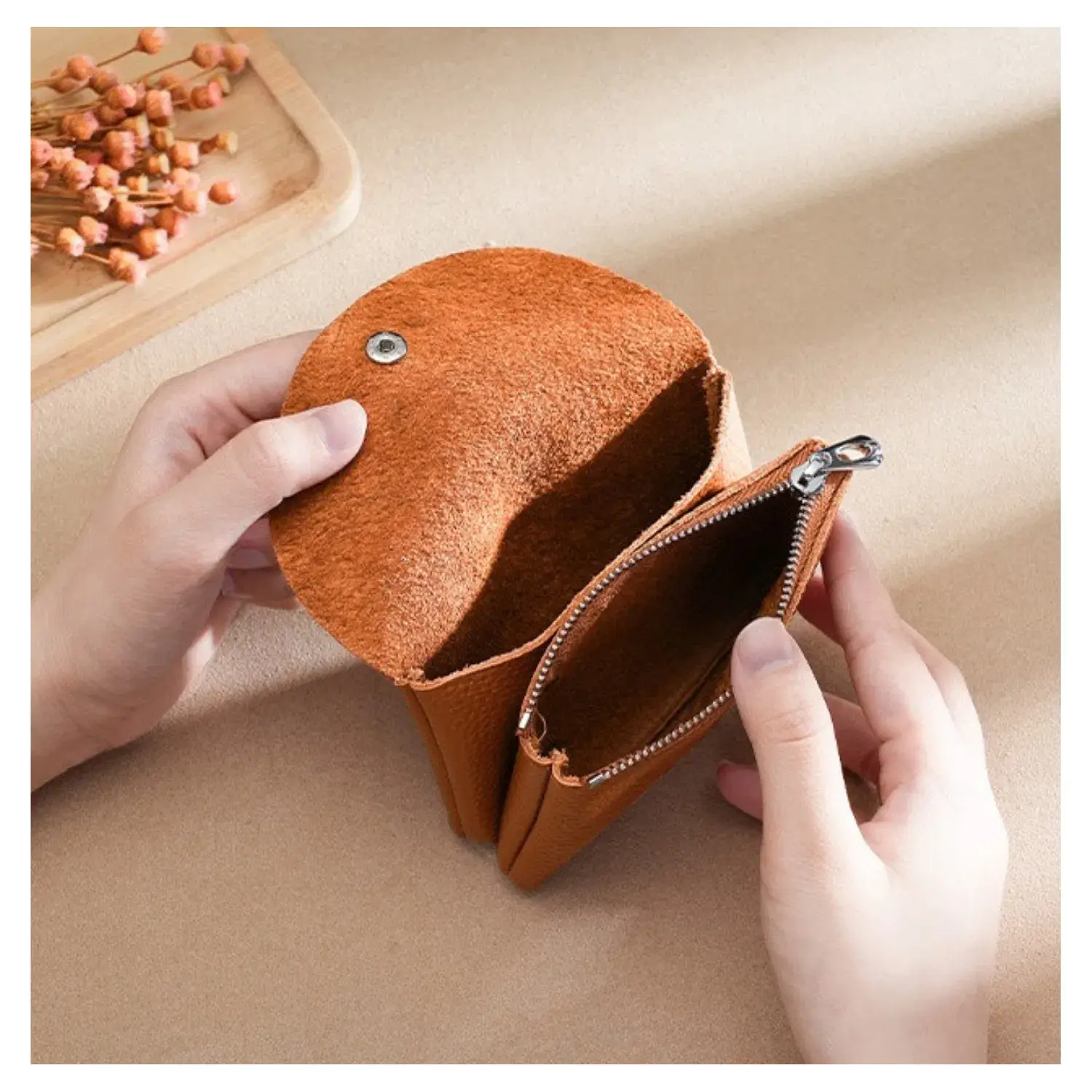 Superbia - Wholesale Coin Purse - Women's - Real Leather 2 Compartment Cardholder Coin Purse6