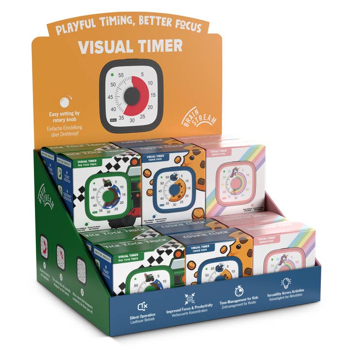 Brainstream - Vendita all'ingrosso Giocattolo a carica manuale - Bambini - Visualizza timer visivo0