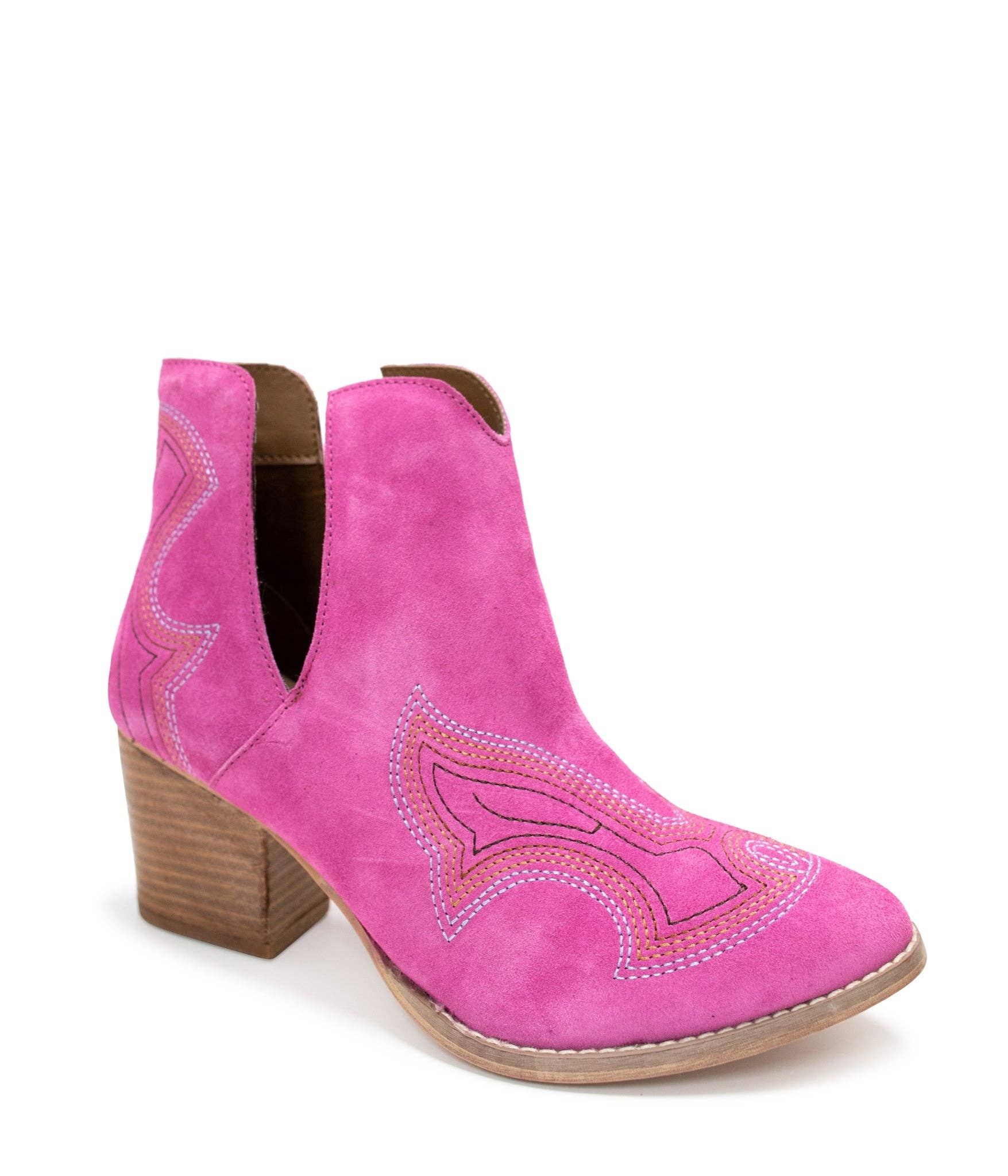 Naughty Monkey Open Pack - Wholesale Booties - Women's - Journee Ankle Boots in Magenta6