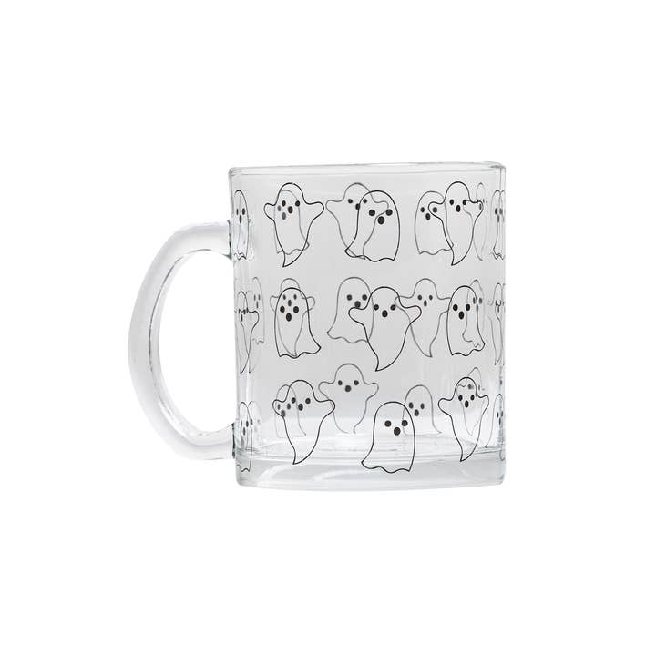 Pearhead - Wholesale Coffee Mug - Ghost Halloween Glass Mug, Fall Decor