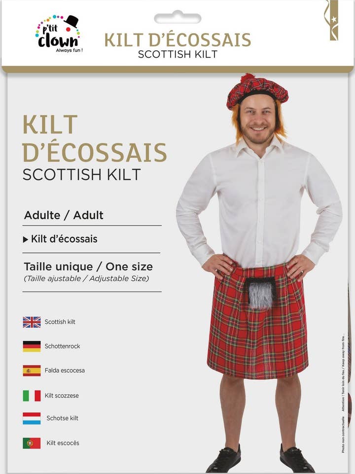 Kilt D'Écossais - Adulte pour la vente par P'tit Clown