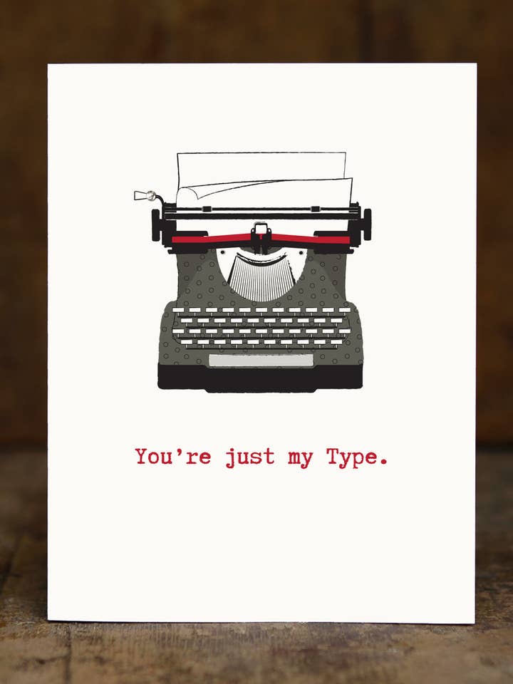 Máquina de escribir para venta al por mayor de Sugarhill Card Co