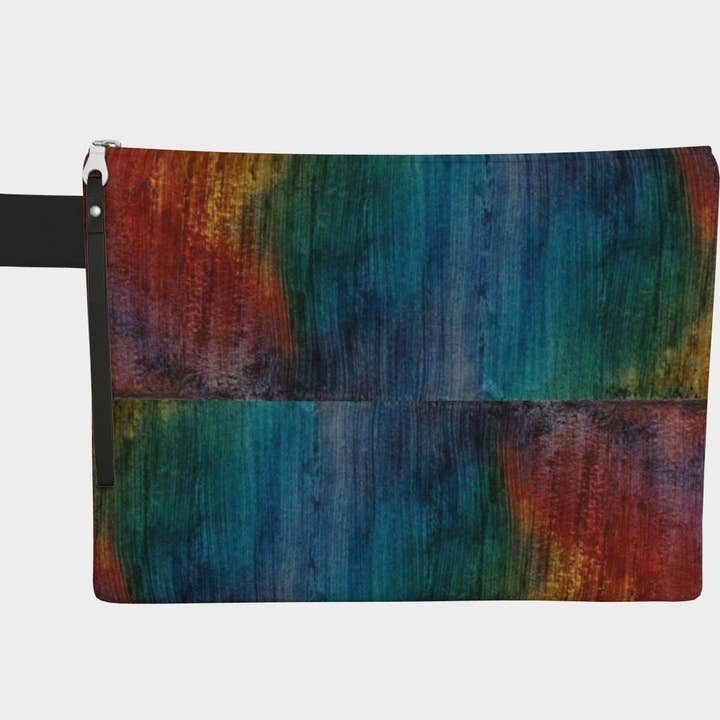 Dragkedjeförsedd bärväska i bomullscanvas | Målad för wholesale av Creative Artifacts HQ