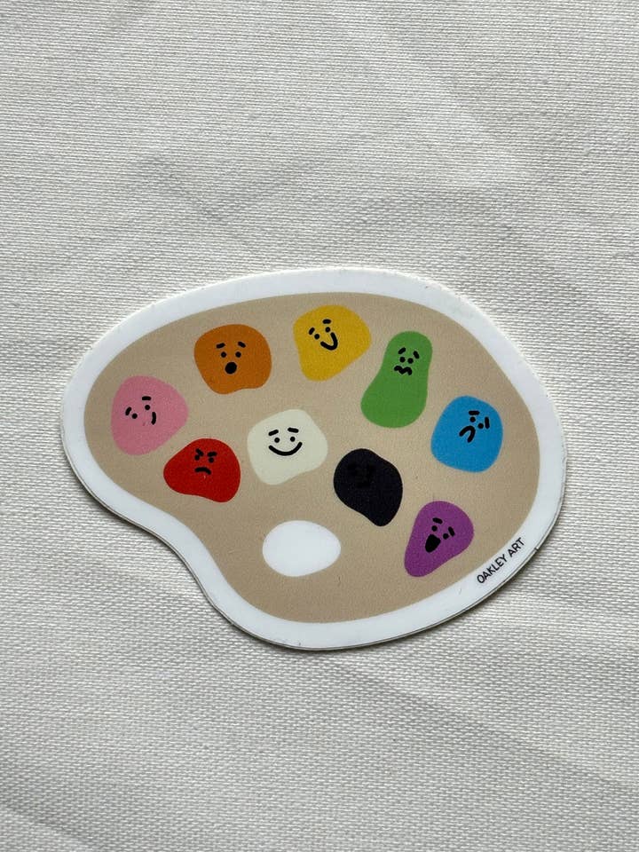 Palette af følelser - Klistermærke for engroshandel hos Oakley Art Design