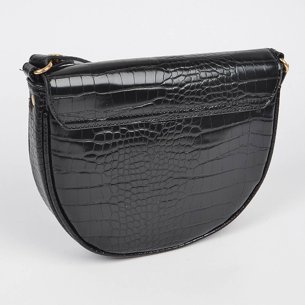 3AM BY H&D ACCESSORIES - Wholesale Shoulder Bag - Women's - Faux Croc Chain Shoulder Bag4