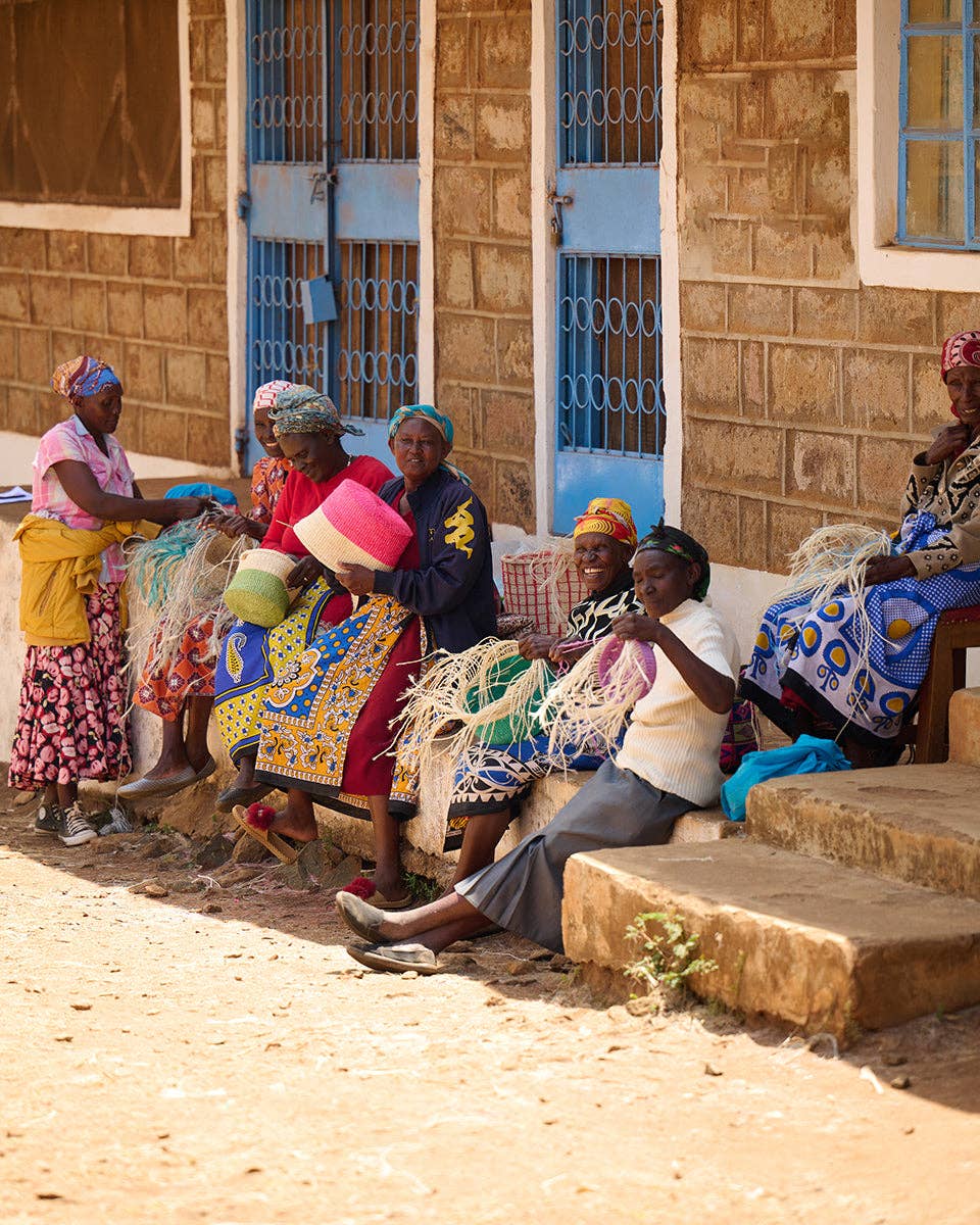 The Basket Room - Wholesale Basket - WILAYA: Green Colour Block Woven Basket | Planter | Toy Basket | Desk Tidy4