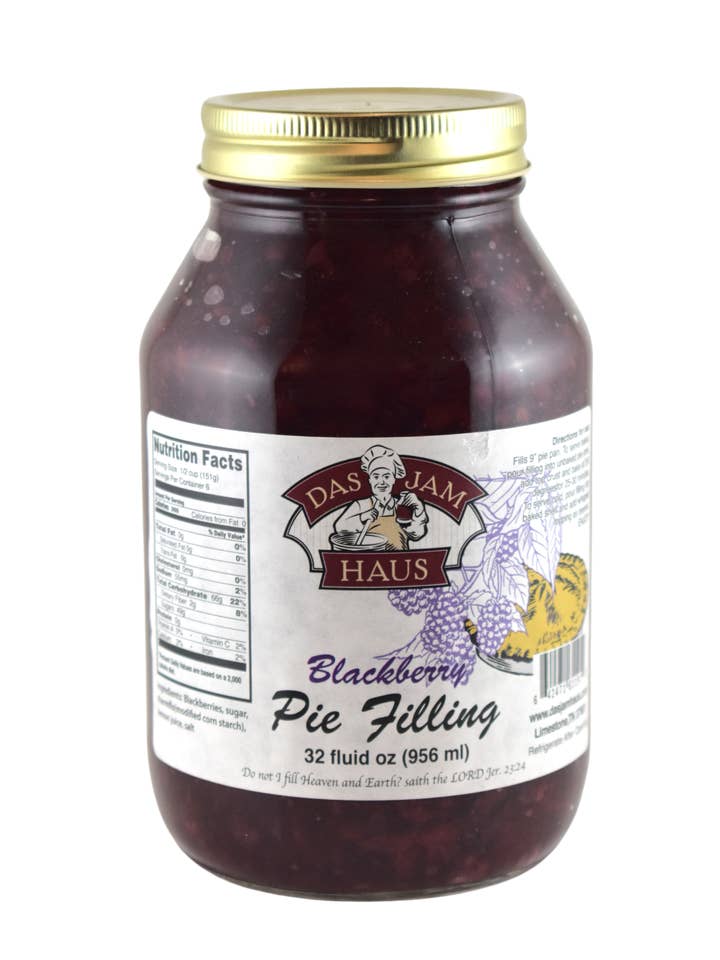 Blackberry Pie Filling for wholesale by Das Jam Haus