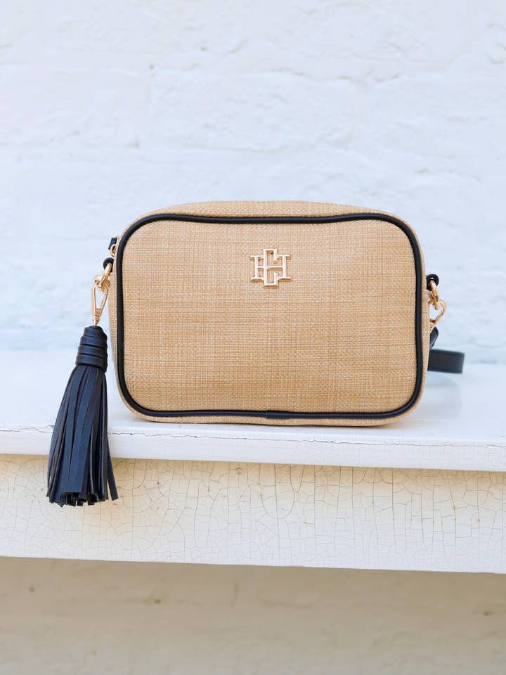 Margoe Crossbody Natural Black for wholesale by Caroline Hill