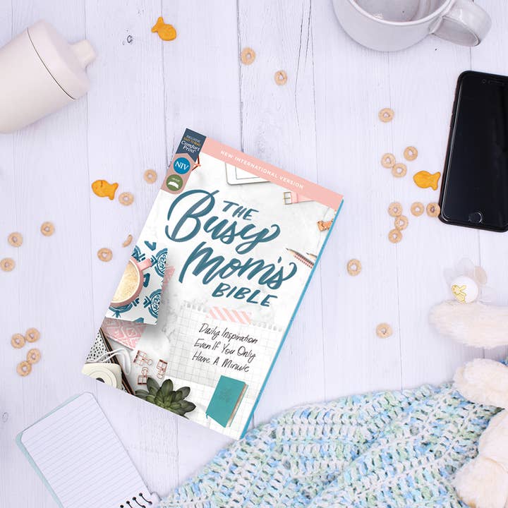 HarperCollins Christian Publishing - Wholesale Religion - NIV The Busy Mom's Bible, Leathersoft, Teal, Red Letter6