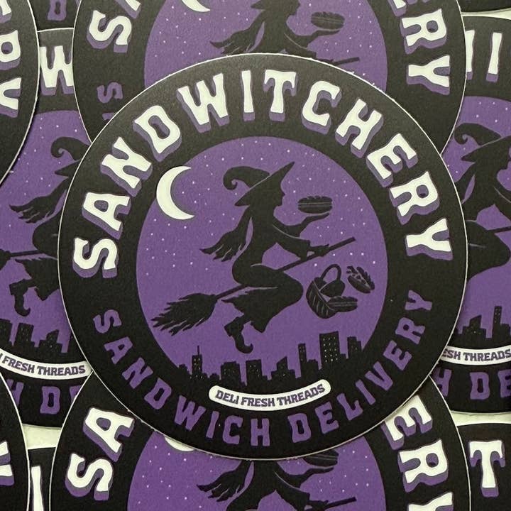 Sandwitchery- Sandwich Delivery Sticker for wholesale by Deli Fresh Threads
