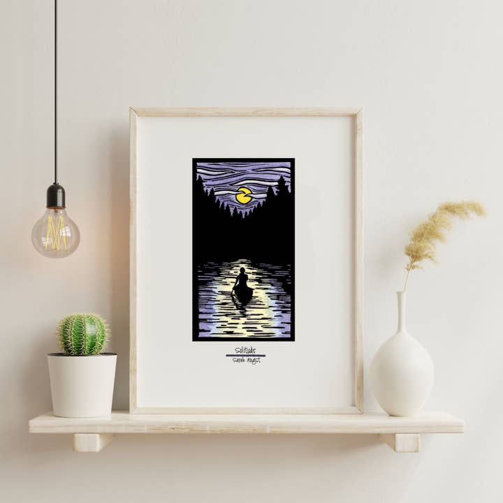 Giclee Print - Solitude Canoe for wholesale by Sarah Angst Art