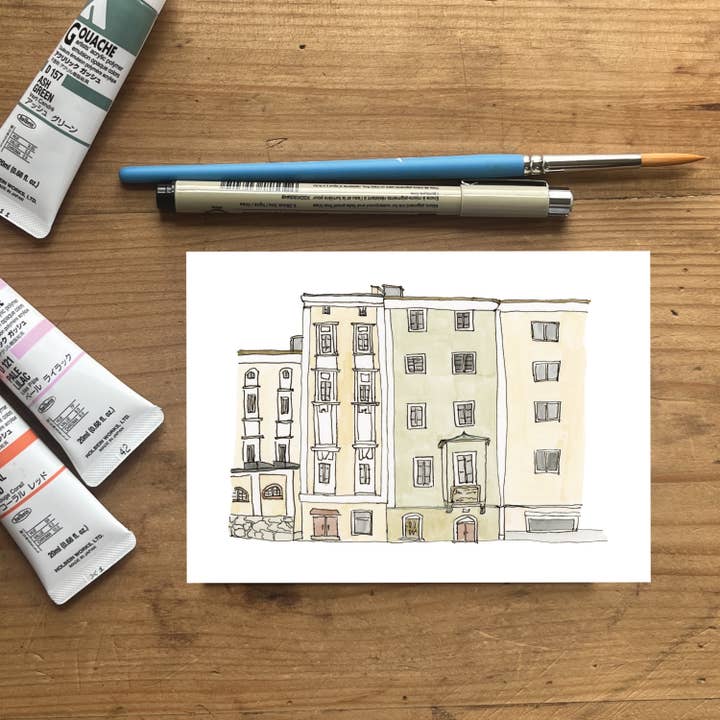 Sarah Wormann Art - Wholesale Art Print - Salzburg, Austria Buildings - Europe Travel Art Print3