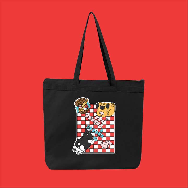 Day and Night Food Tote Bag for wholesale by Dbl Feature