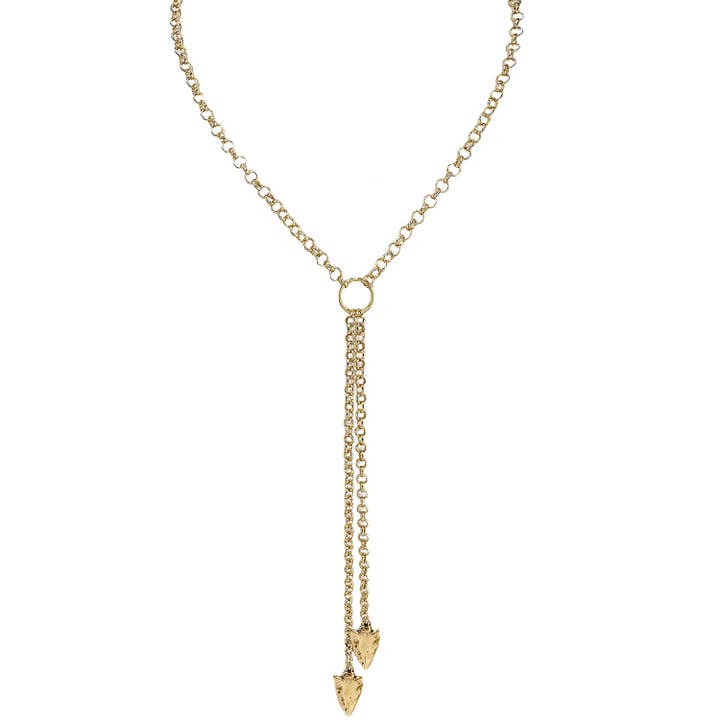 Arrowhead Lariat Necklace for wholesale by Love, Lisa