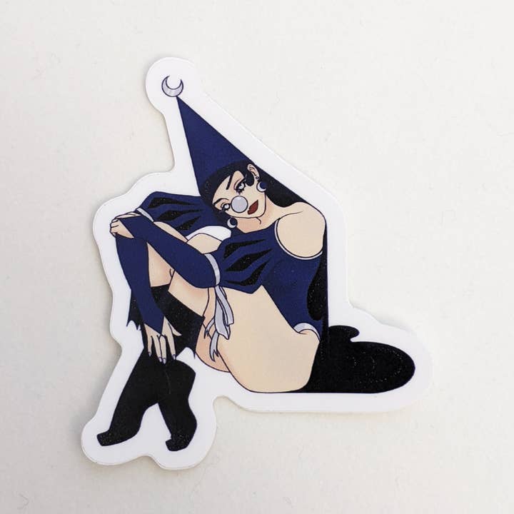 Adesivo Moon - Celestial Clown per la vendita all'ingrosso da parte di Amy in the Aether Art