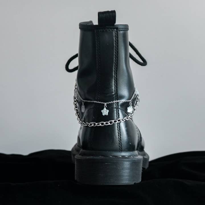 Glass Star Boot Chain Accessories for wholesale by Cosmic Crow
