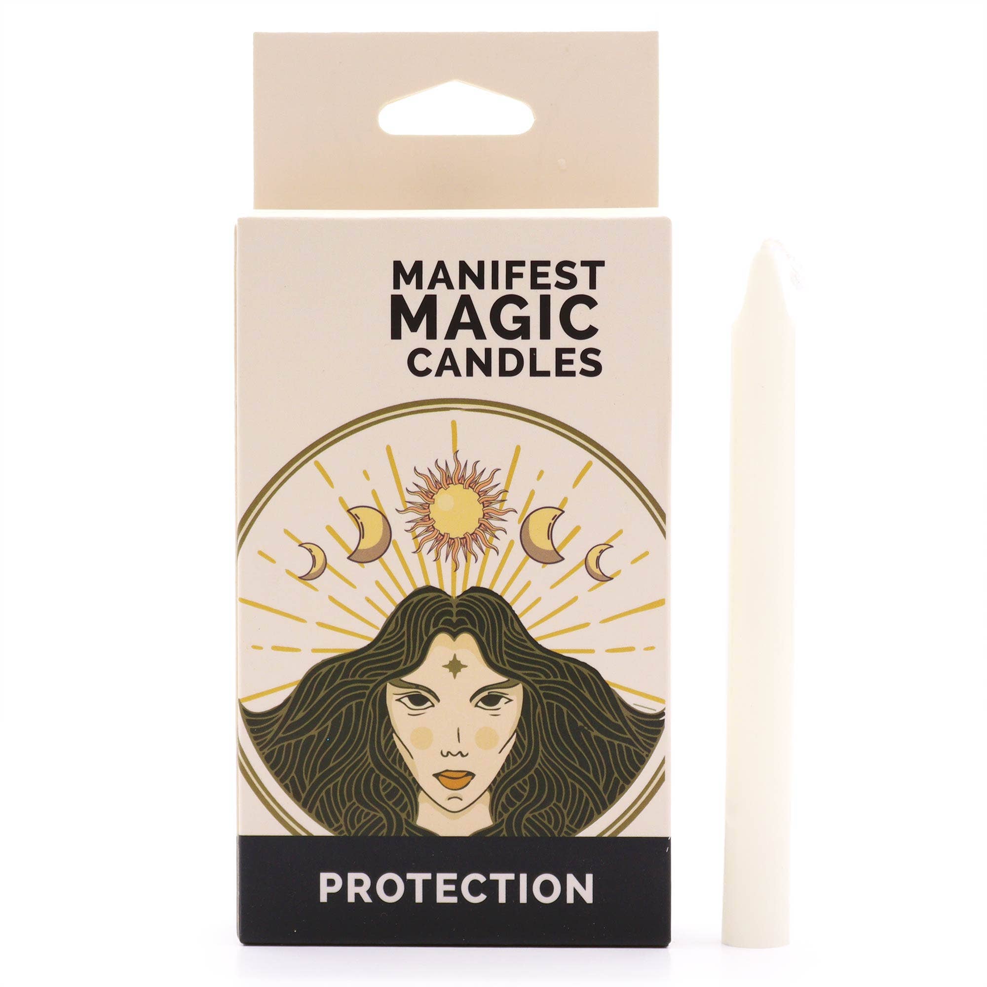 Ancient Wisdom – wholesale Tapered candle/candlestick – Manifest Magic Candles (set of 12) - Protection3