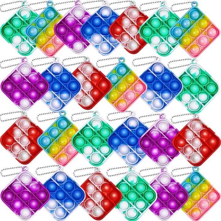 Mini Square Pop Keychain Fidget Kids Toy- Assorted and other Purchase Wholesale pop it key chains. Free Returns & Net 60 Terms on Faire trending on Faire.