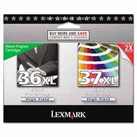 Lexmark™ 18C2239 Inktcartridge, 175 paginaopbrengst, Zwart/Driekleur, 2/Stuks 1119338 voor wholesale door FIXTUREDISPLAYS