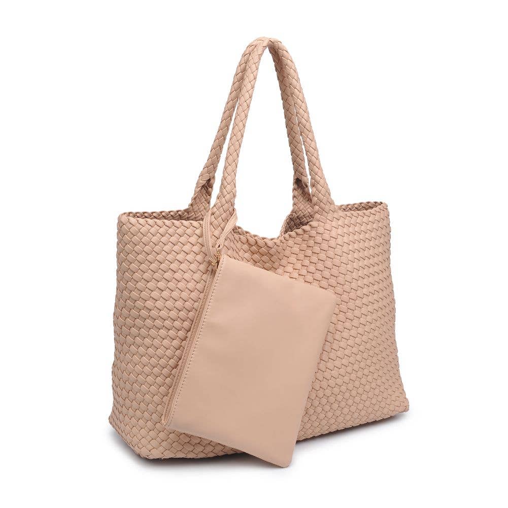 Moda Luxe - Vendita all'ingrosso Borsa tote - Donna - Borsa tote intrecciata in pelle vegana Solana21