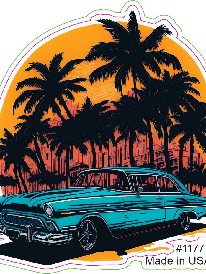 Autocollant Palm Drive Classic pour la vente par Big monkey