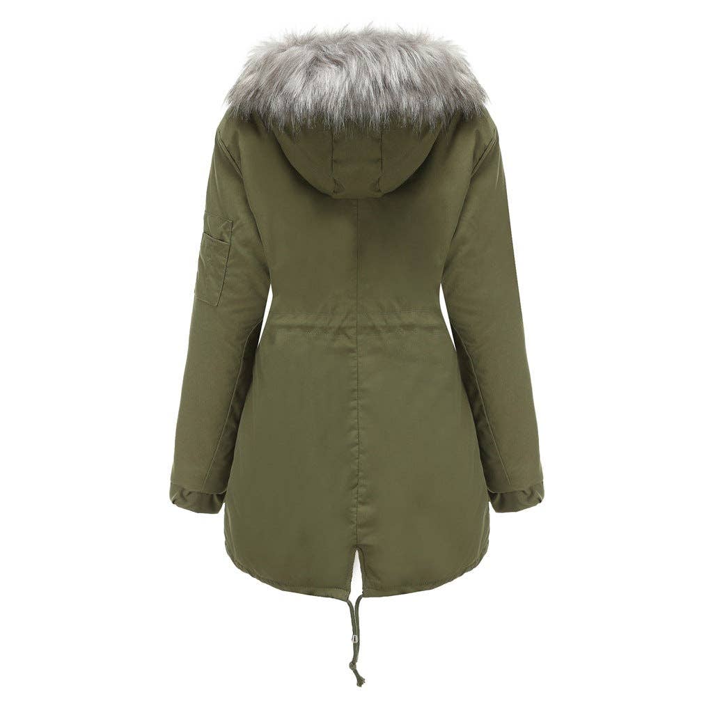 Marayn - Wholesale Coat - Women's - Warm Hooded MidLength Padded Parka Coat  Winter 202564