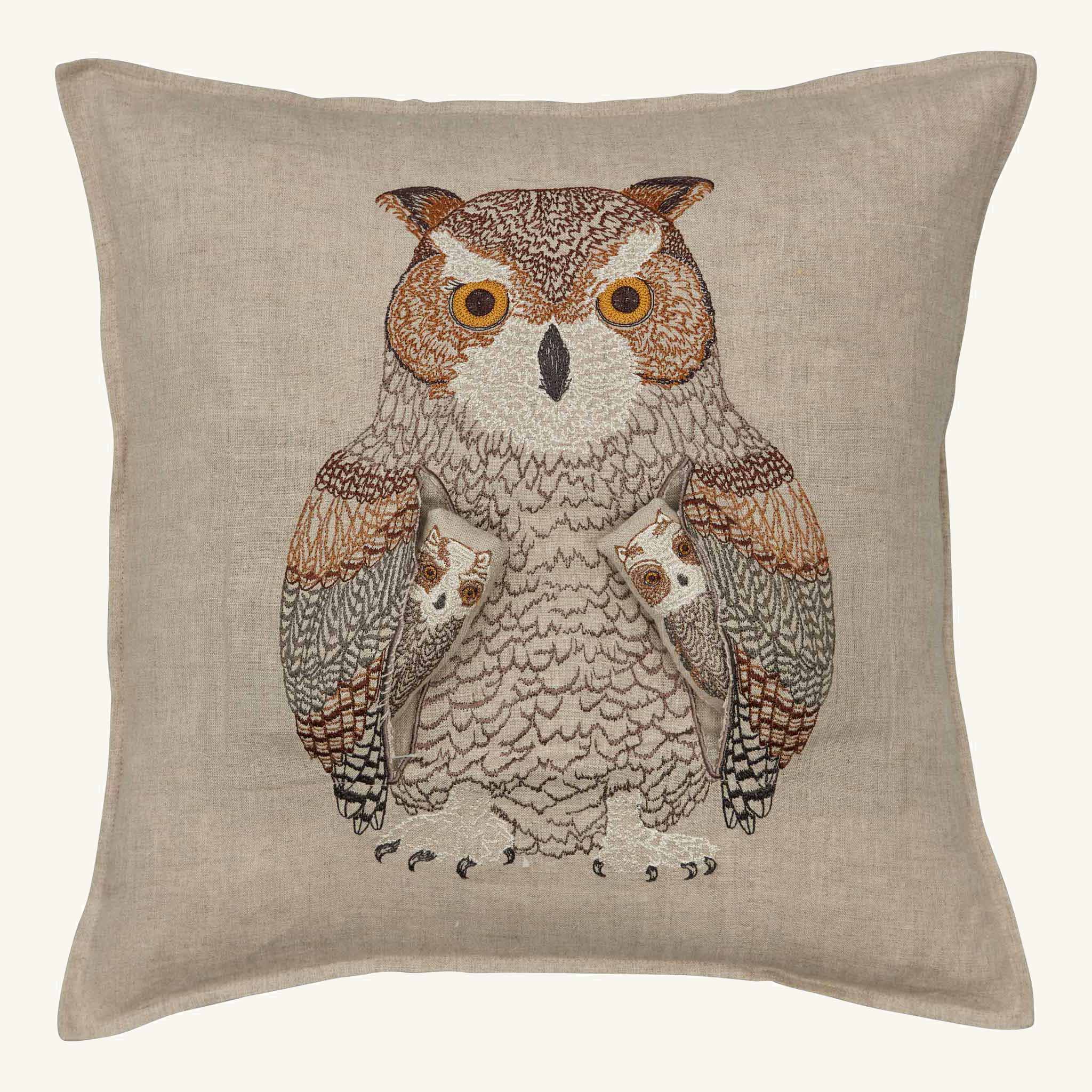 Coral & Tusk - Venta al por mayor Cojín decorativo - Almohada de bolsillo Owl Mama6