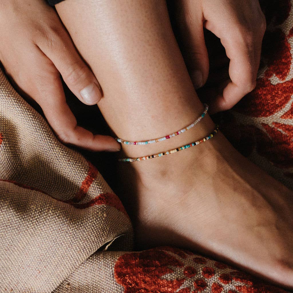 Pineapple Island - Vente Bracelets de cheville - Cheville fantaisie Alila avec perles délicates9