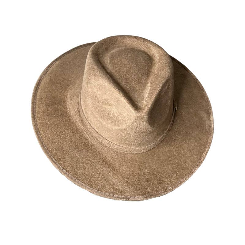 Nati Natash - Wholesale Fedora - Women's - Tear Drop Vegan Suede Rancher Flat Brim12
